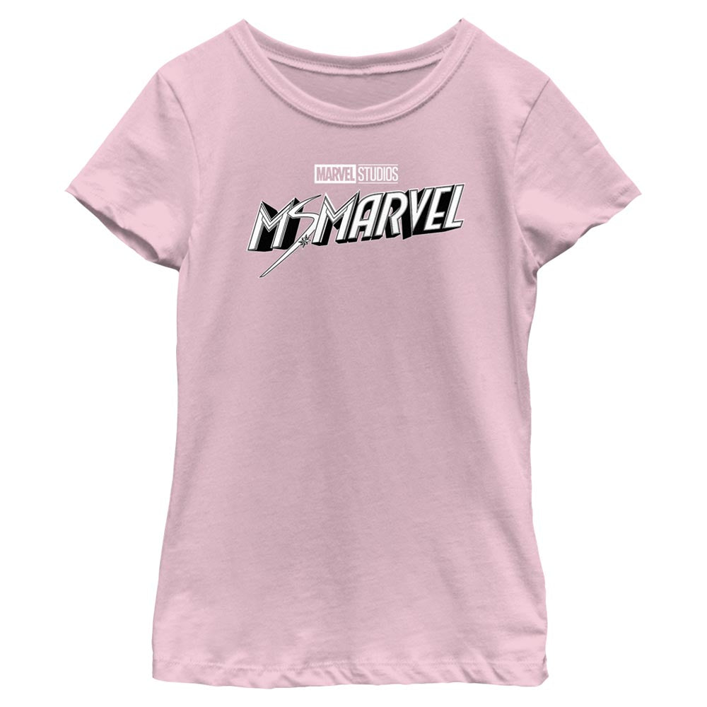 Marvel Black and White Girls Kids T Shirt