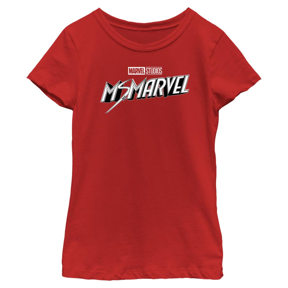 Marvel Black and White Girls Kids T Shirt