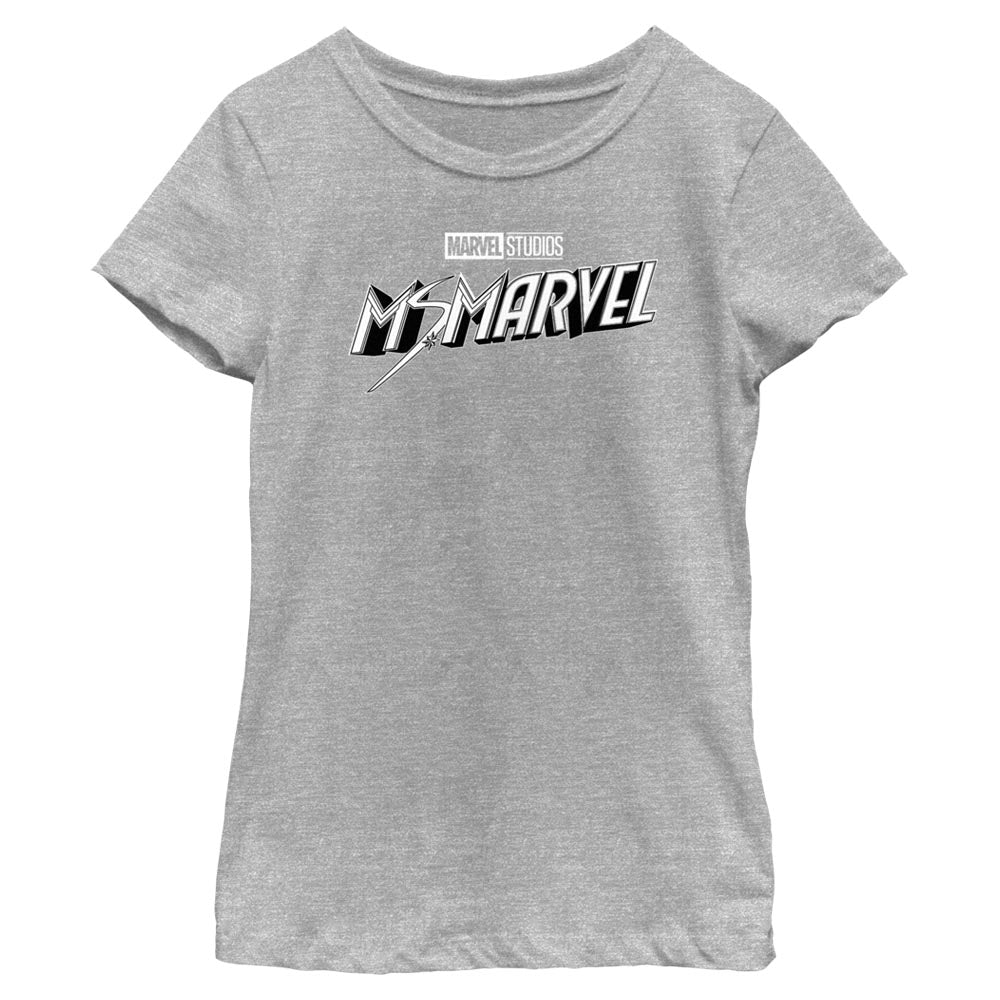 Marvel Black and White Girls Kids T Shirt