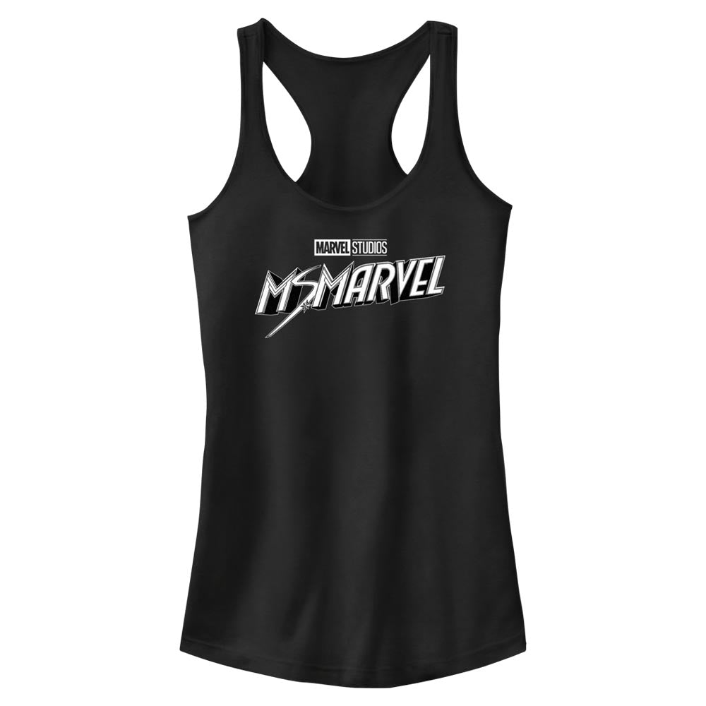 Marvel Black and White Juniors Tank Top Shirt