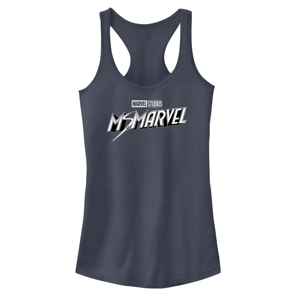 Marvel Black and White Juniors Tank Top Shirt