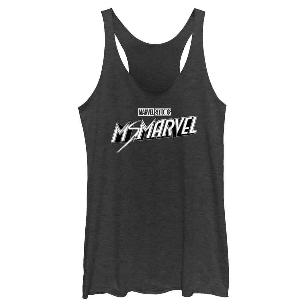 Marvel Black and White Juniors Tank Top Shirt