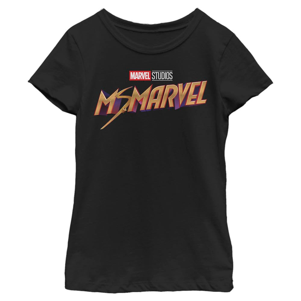 Marvel Classic Logo Girls Kids T Shirt