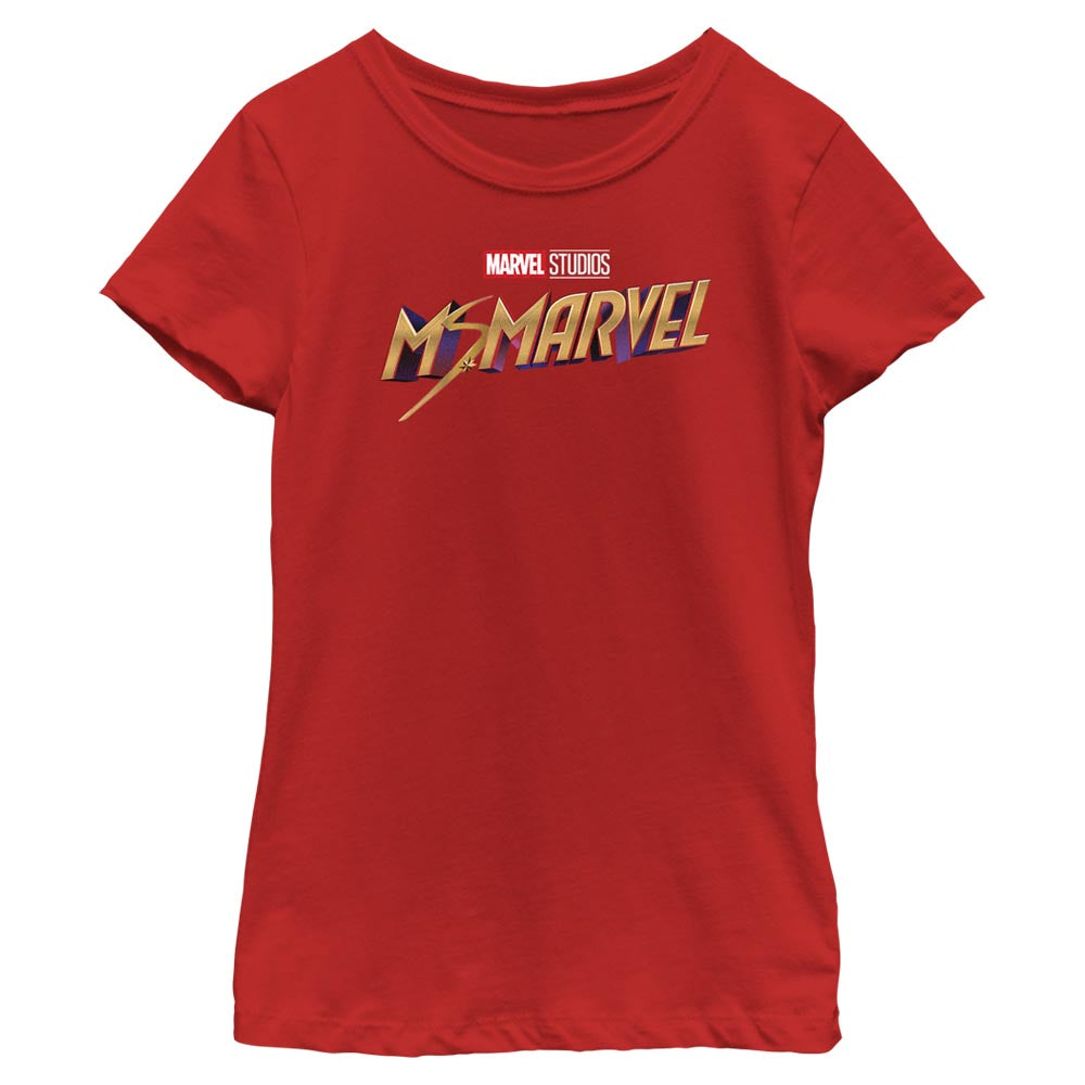 Marvel Classic Logo Girls Kids T Shirt