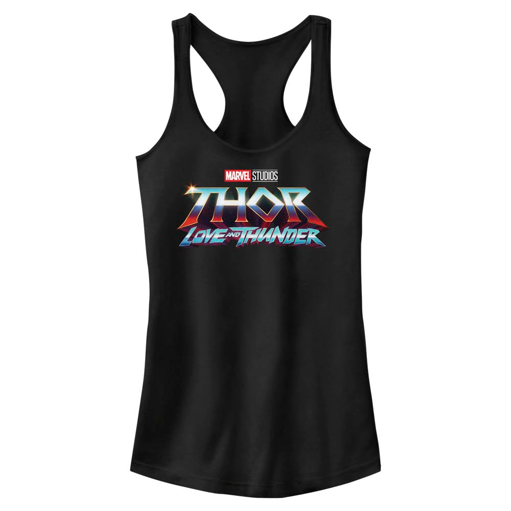 Marvel Thunder Logo Juniors Tank Top Shirt