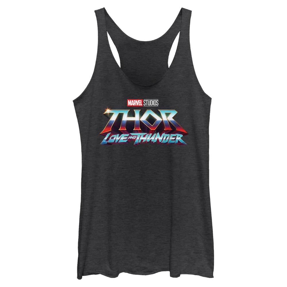 Marvel Thunder Logo Juniors Tank Top Shirt