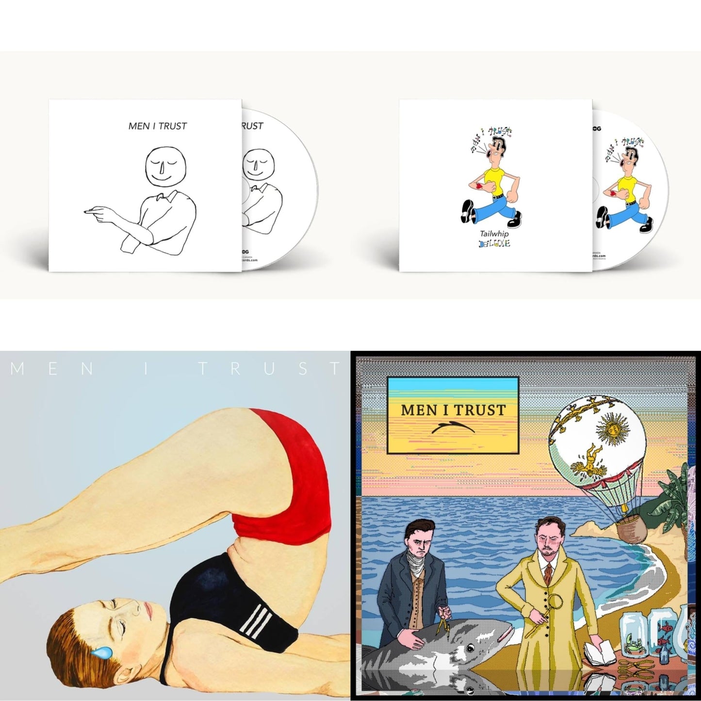 Men I Trust - S/T & Tailwhip (Deluxe) & Headroom & Men I Trust - CD Bundle