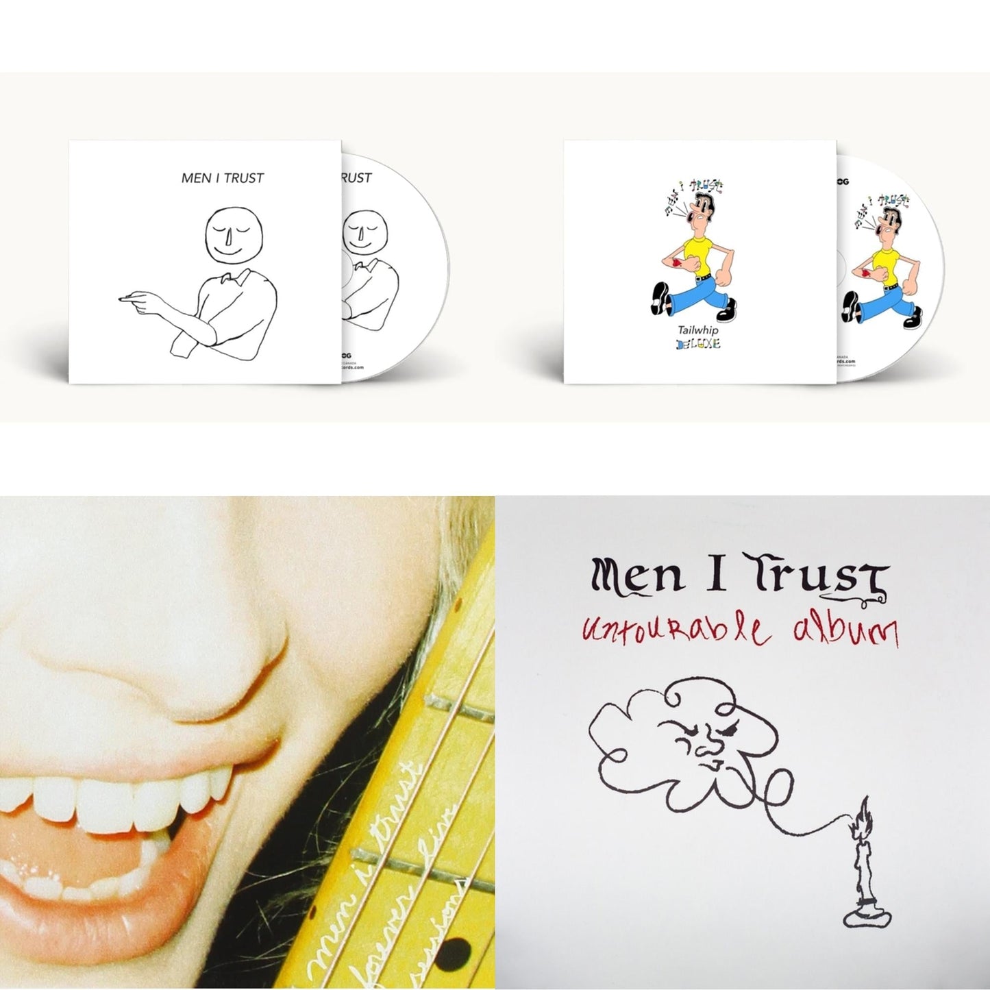 Men I Trust - S/T & Tailwhip (Deluxe) & Forever Live Sessions & Japan Untourable Album - CD Bundle