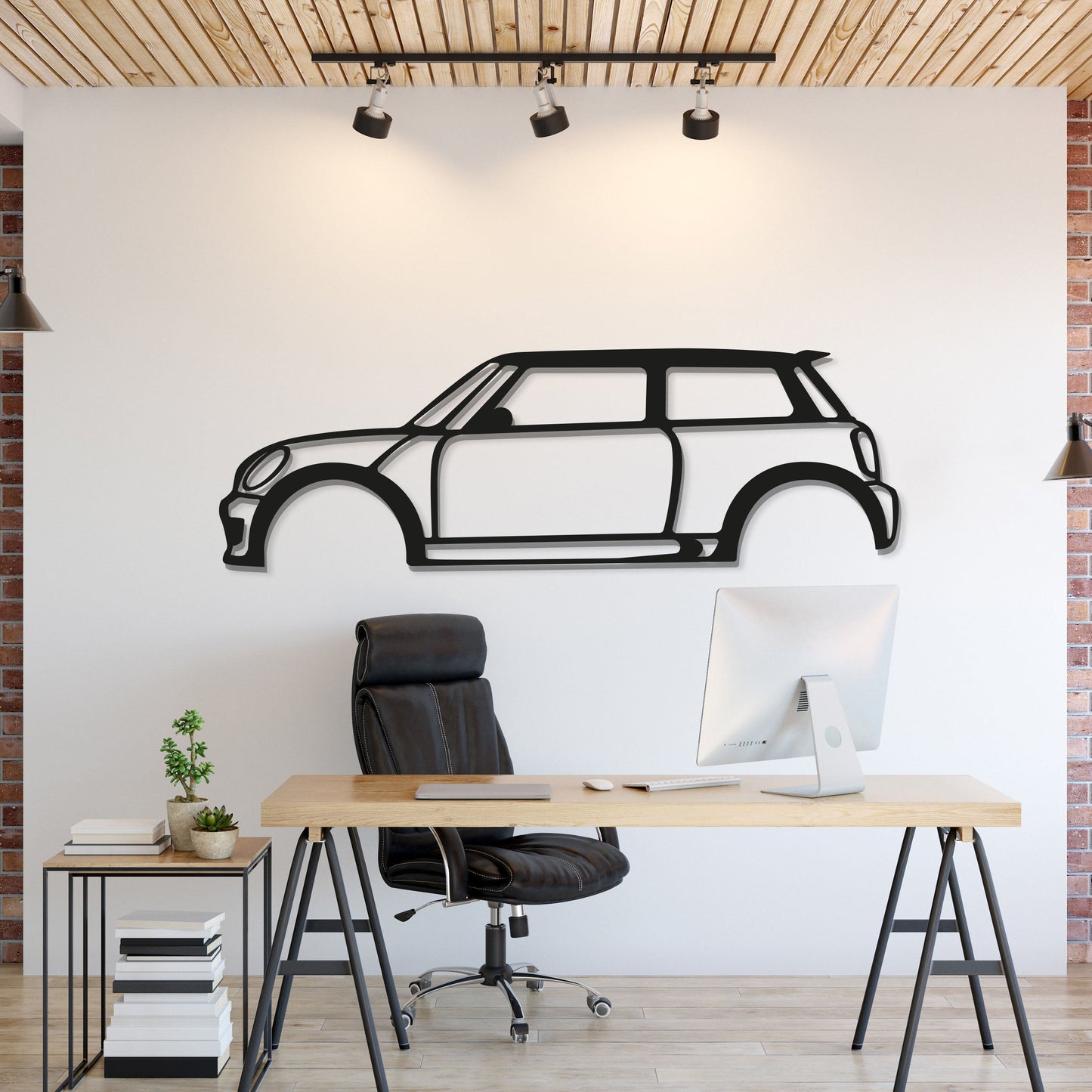 Cooper S Metal Car Wall Art  - MT0913