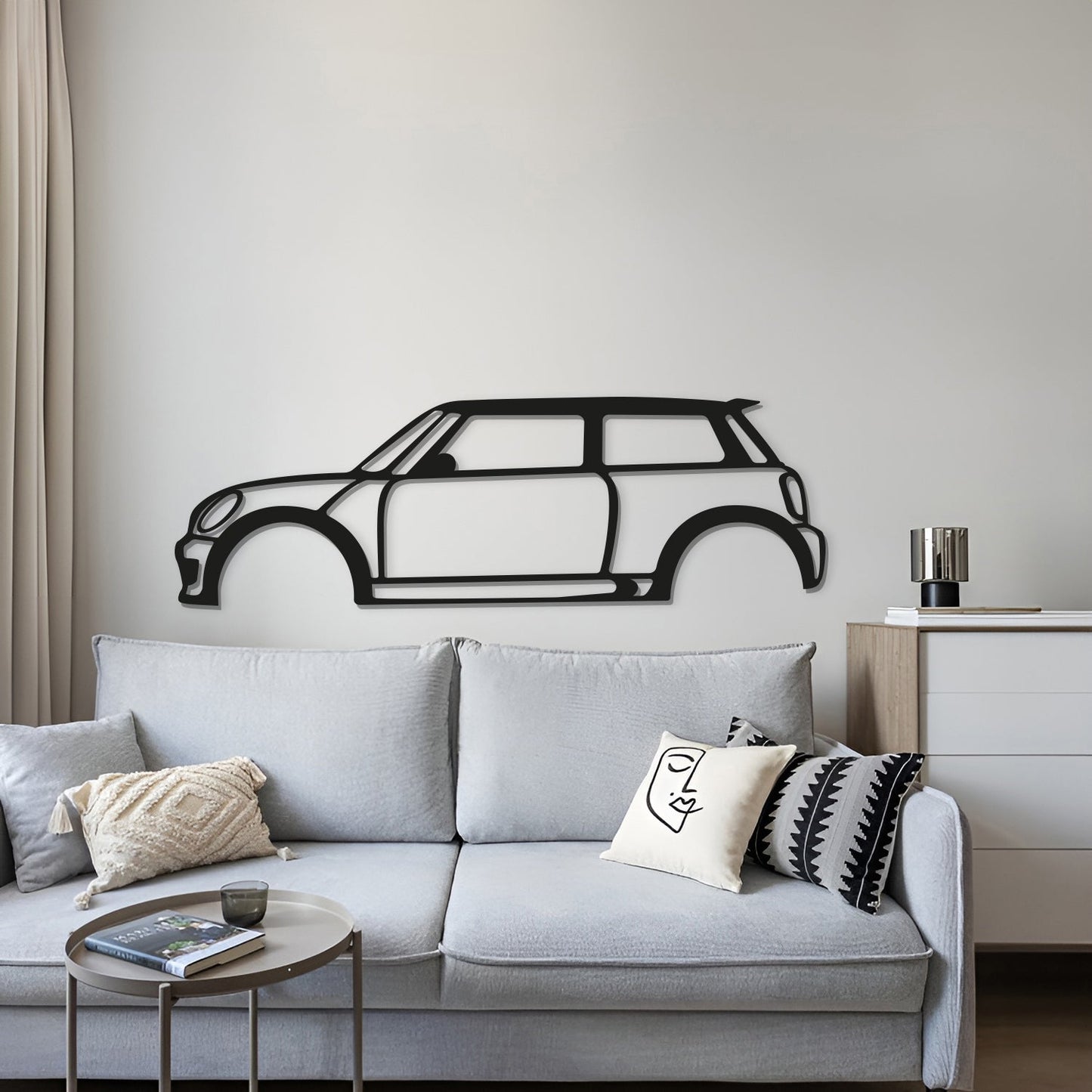 Cooper S Metal Car Wall Art  - MT0913