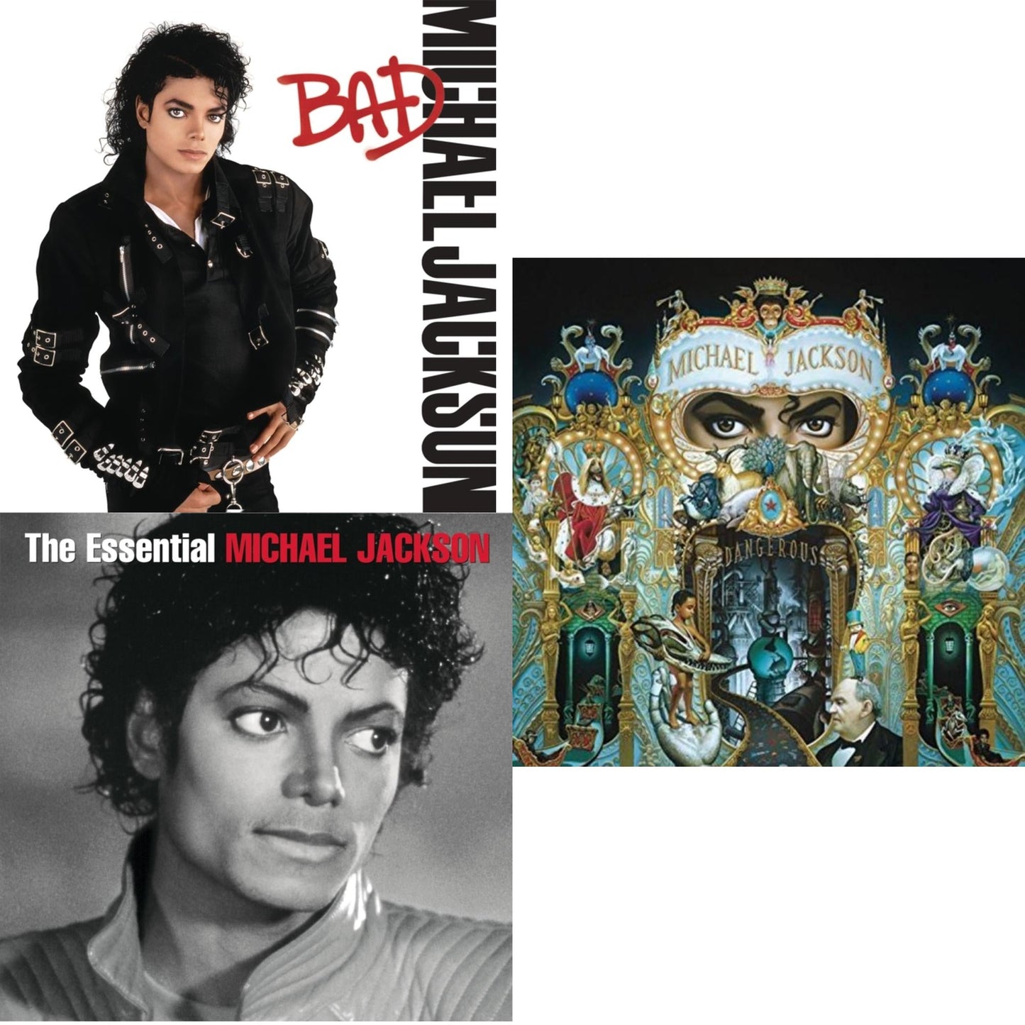 Michael Jackson - Bad & Essential Michael Jackson & Dangerous - CD Bundle