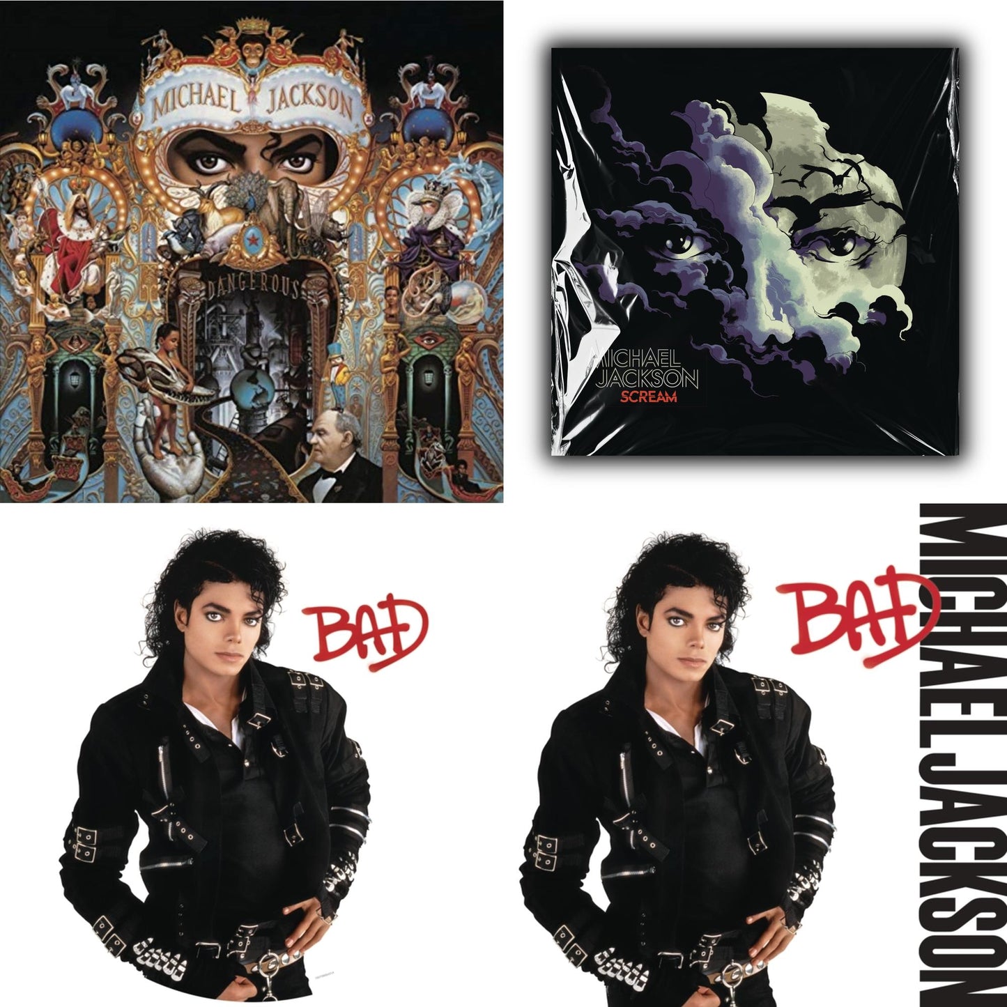 Bad (Picture Disc) & Dangerous (180G/2LP) & Bad (140G/Gatefold) & Michael Jackson - Scream (2LP) (New LP Vinyl)