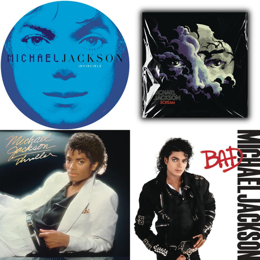 Invincible (2LP/Picture Disc) & Thriller (140G/Gatefold) & Bad (140G/Gatefold) & Michael Jackson - Scream (2LP) (New LP Vinyl)