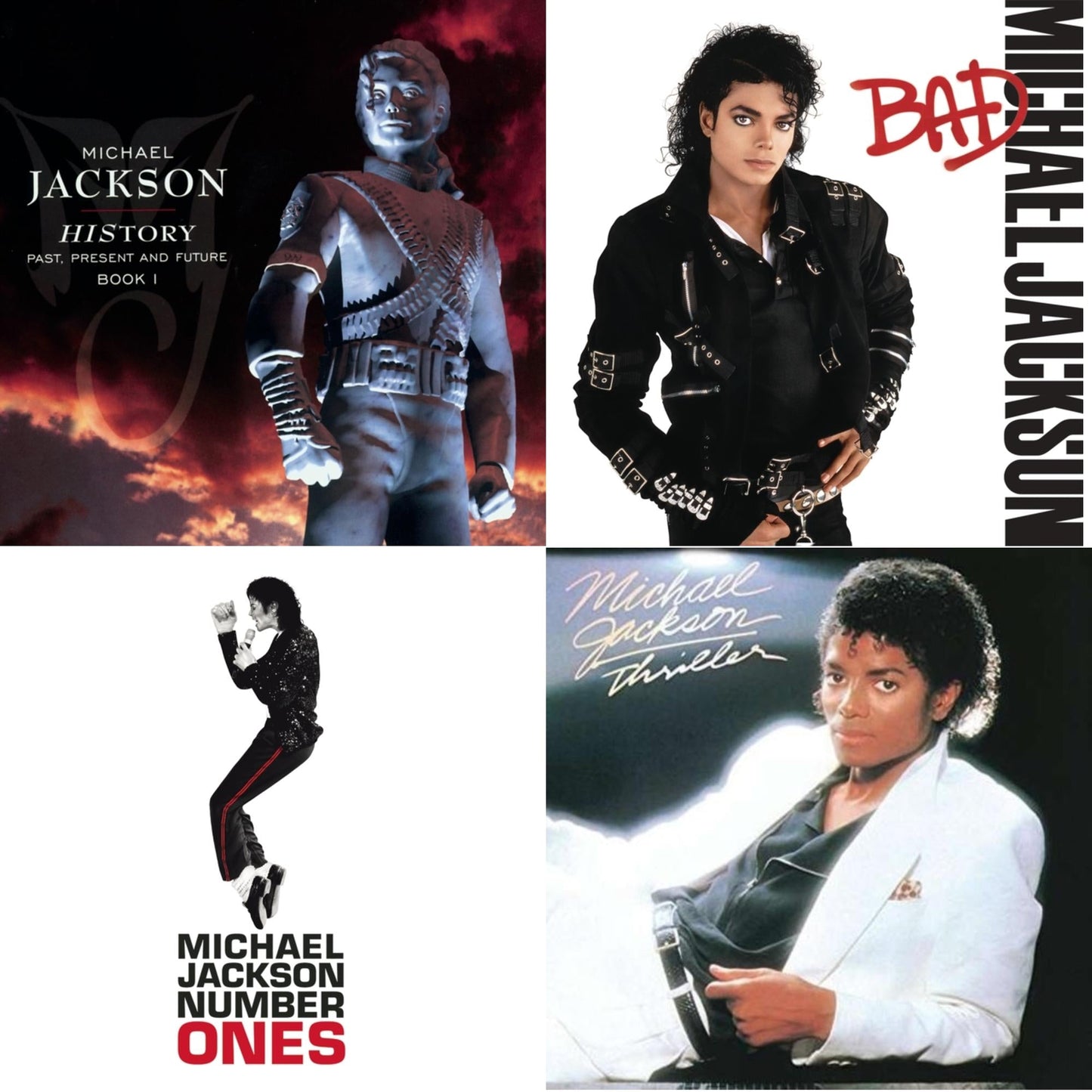 History: Past Present & Future Book 1 & Bad & Number Ones & Thriller