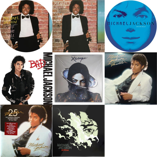 Off The Wall (Picture Disc) & Invincible (2LP/Picture Disc) & Thriller (25Th Anniversary Edition/2LP/180G/Gatefold) & Xscape & Thriller (140G/Gatefold) & Bad (140G/Gatefold) & Off The Wall (140G/Gatefold) & Michael Jackson - Scream (2LP) (New LP Vinyl)