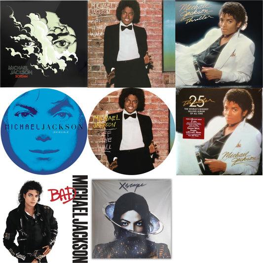 Michael Jackson - Off The Wall (Picture Disc) & Invincible (2LP/Picture Disc) & Thriller (25Th Anniversary Edition/2LP/180G/Gatefold) & Xscape & Thriller (140G/Gatefold) & Bad (140G/Gatefold) & Off The Wall (140G/Gatefold) & Michael Jackson - Scream
