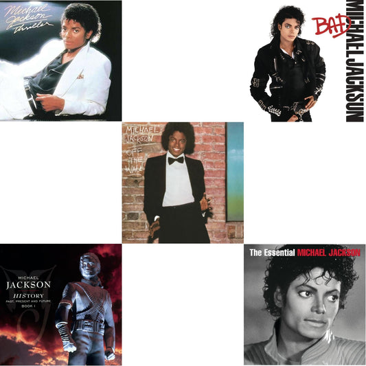 History: Past Present & Future Book 1 & Off The Wall & Bad & Essential Michael Jackson & Thriller