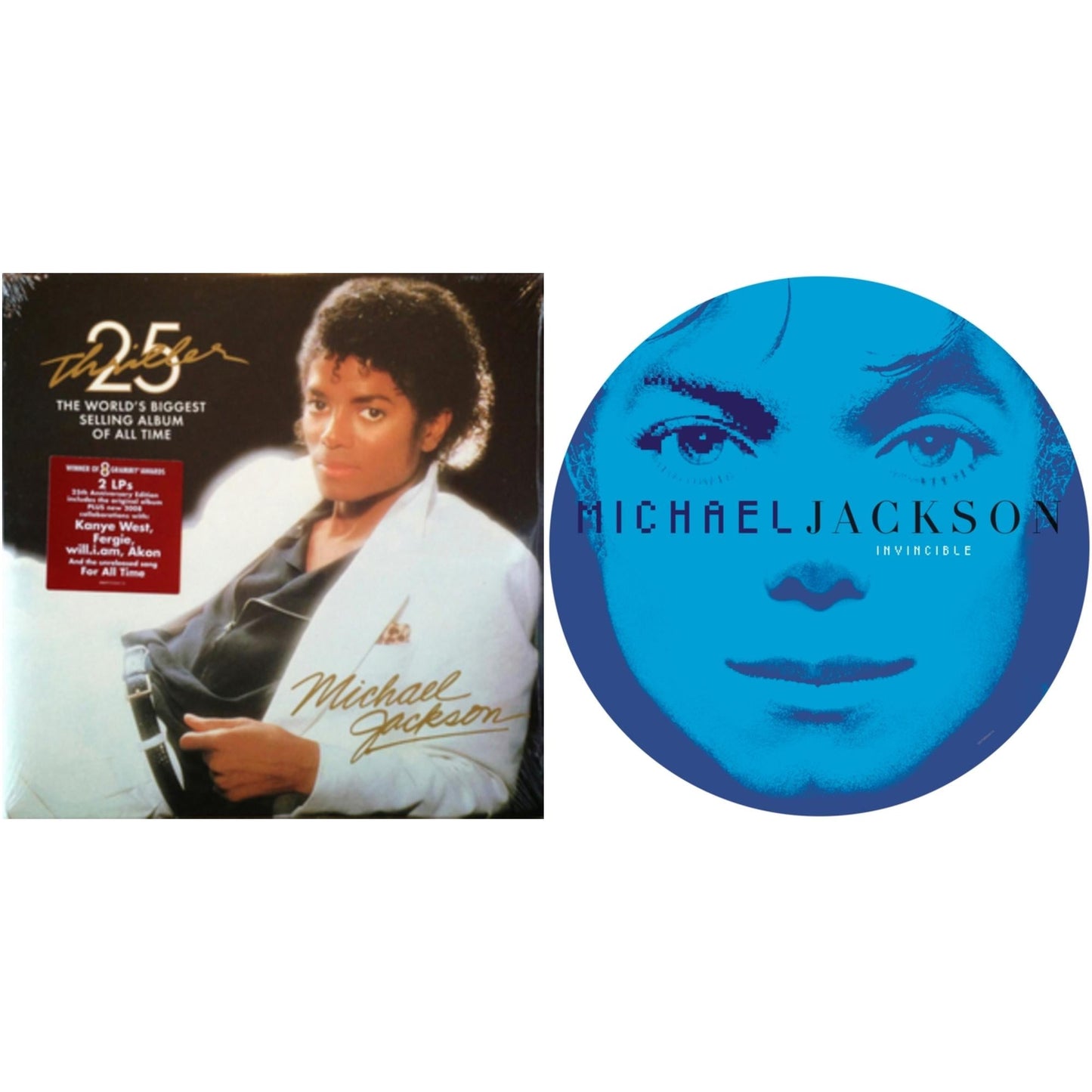 Michael Jackson - Invincible (2LP/Picture Disc) & Thriller (25Th Anniversary Edition/2LP/180G/Gatefold)