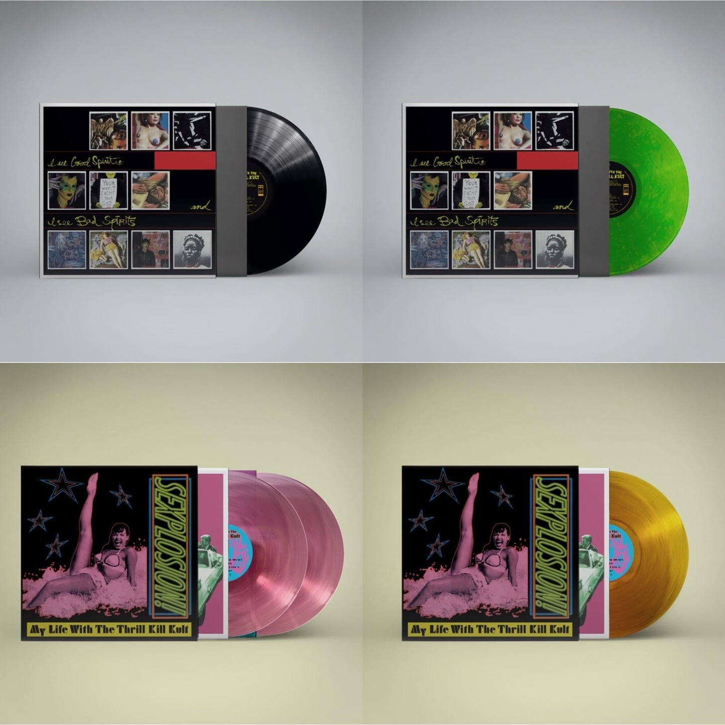I See Good Spirits & I See Bad Spirits (Ams Exclusive) & I See Good Spirits & I See Bad Spirits (Neon Green LP Vinyl) (Ams Exclusive) & Sexplosion! (2LP/Reissue/Pink Vinyl) & Sexplosion! (Reissue/Limited/Orange LP Vinyl)