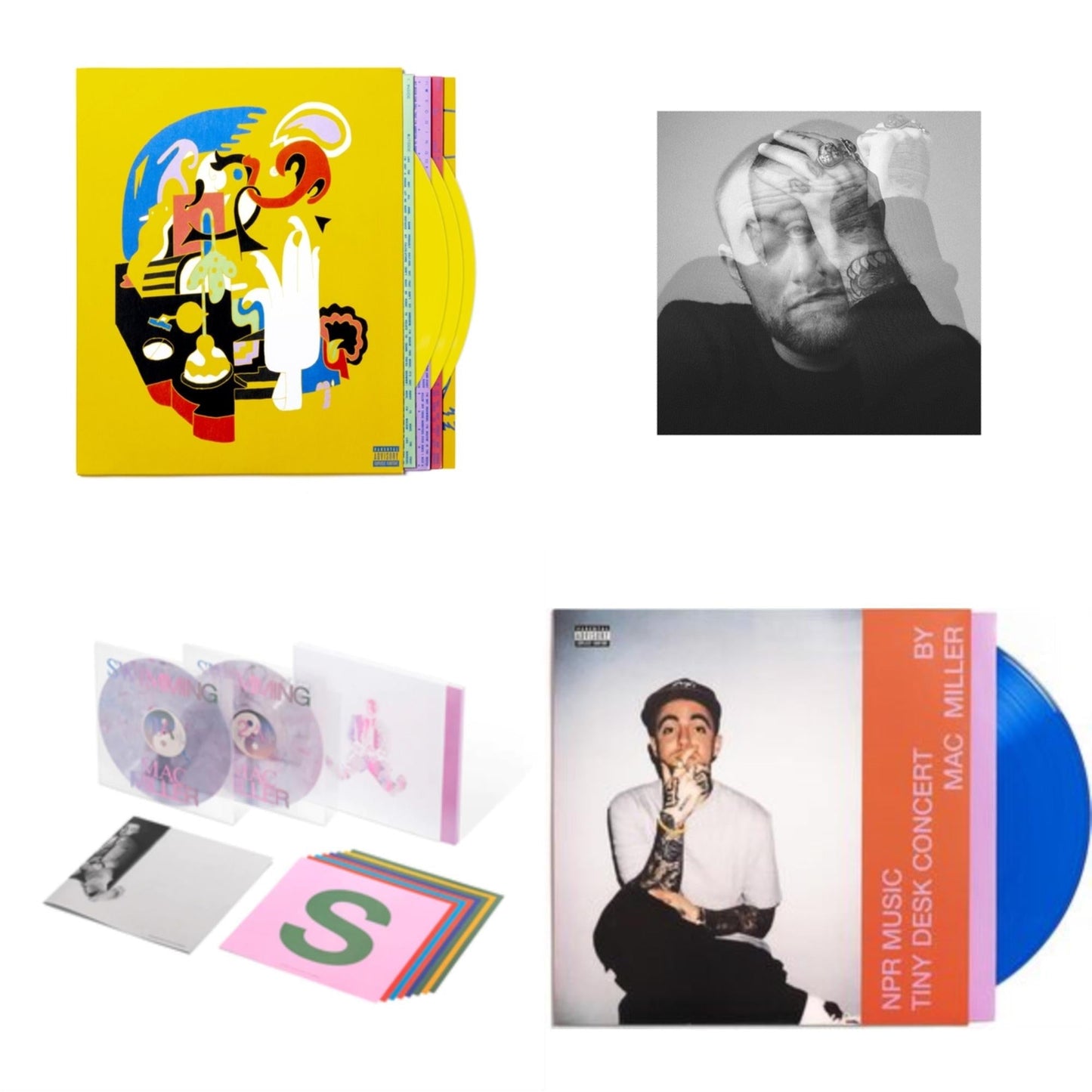 Npr Music Tiny Desk Concert (Translucent Blue LP Vinyl/B-Side Etching/Insert) & Swimming (5 Year) (2LP/Milky Clear/Hot Pink/Sky Blue Marble Vinyl) & Faces (3LP/Yellow Vinyl) & Circles (2LP/Clear Vinyl)