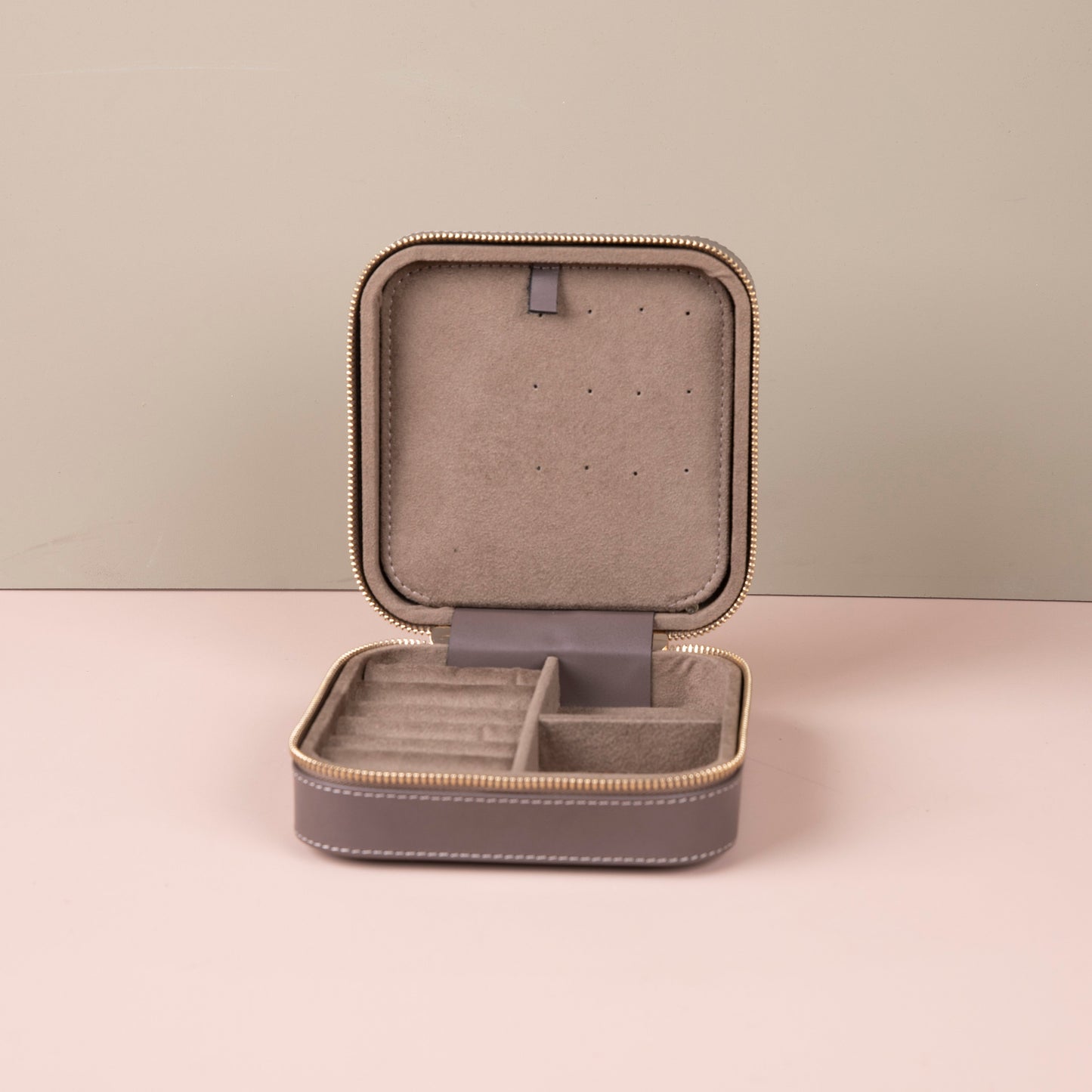 Luxury Travel Jewelry Box – Gray - Palermo