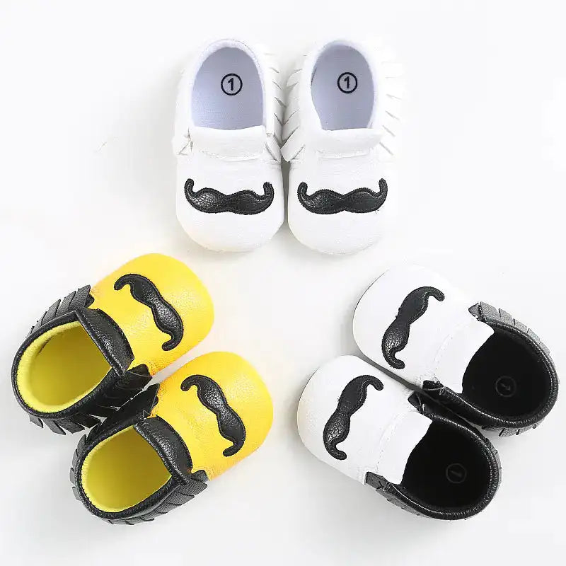 Baby Shoes, Infant Soft Sole Mustache Walker Shoes