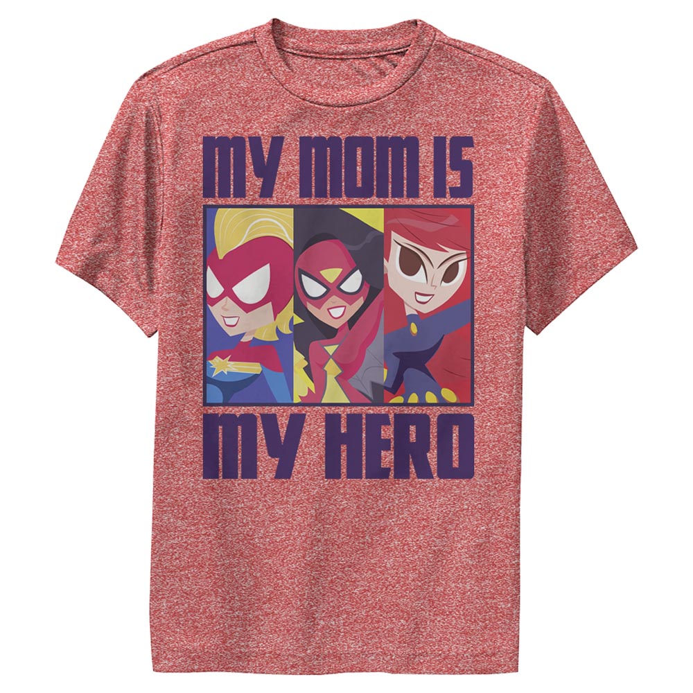 Marvel My Mom Is My Hero Cartoon Heroes Boys Kids T Shirt