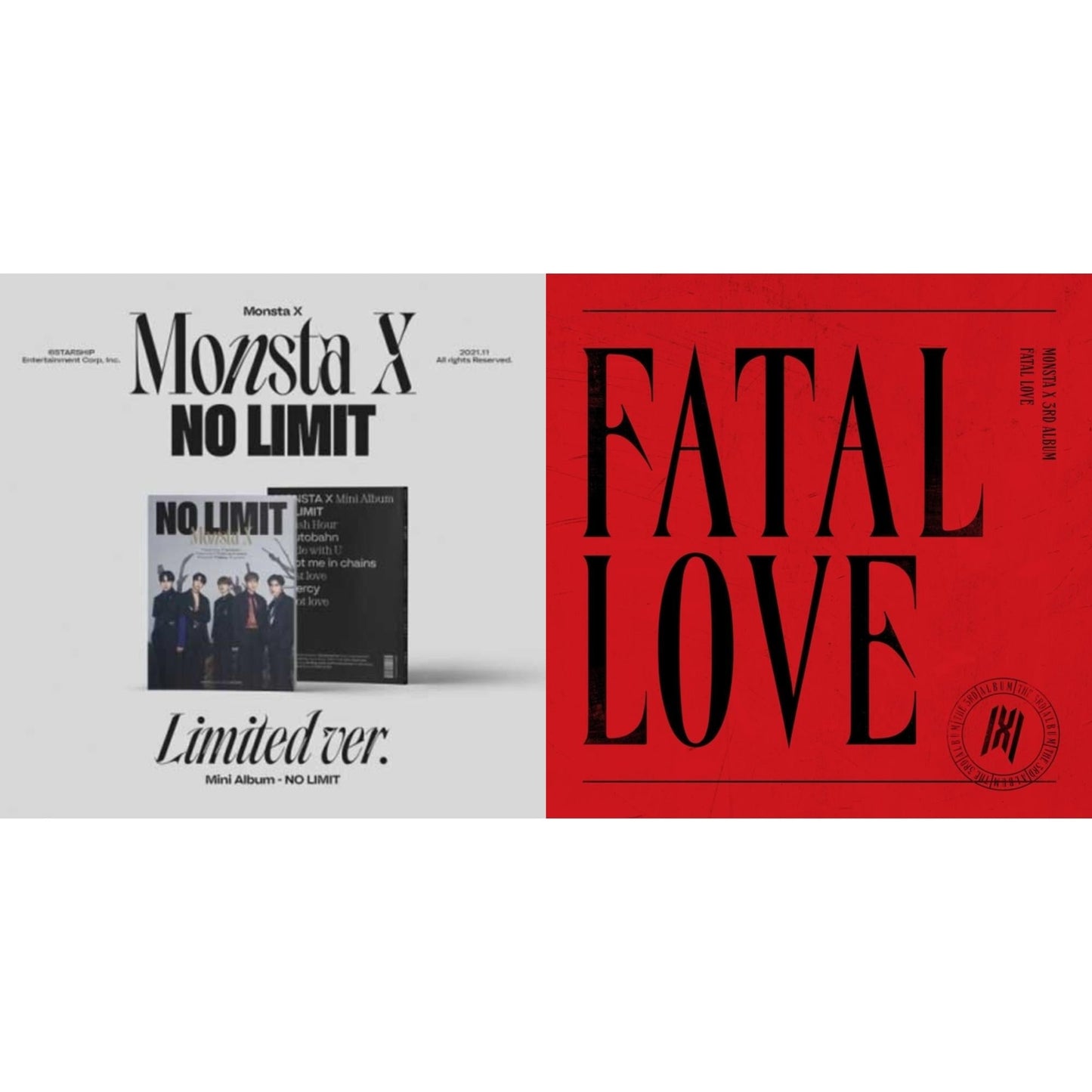 Monsta X - Fatal Love: Vol. 3 & No Limit (Limited Ver.) - CD Bundle