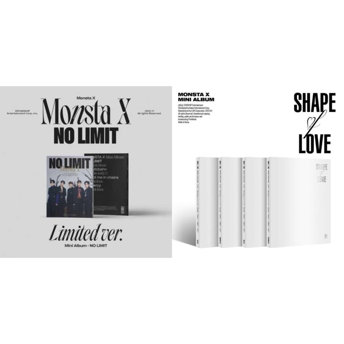 No Limit (Limited Ver.) & Shape Of Love