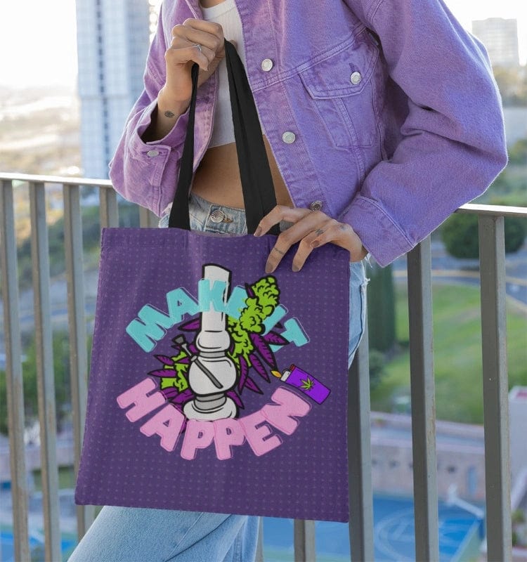 Make It Happen Cannabis Tote Bag