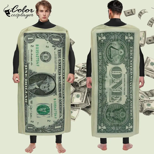 "Make It Rain" Dollar Bill Cosplay Top – Rock Carnival Money Madness by Lizard Vigilante - Premium costume from dsers - Just $24.99! Shop now at Lizard Vigilante
