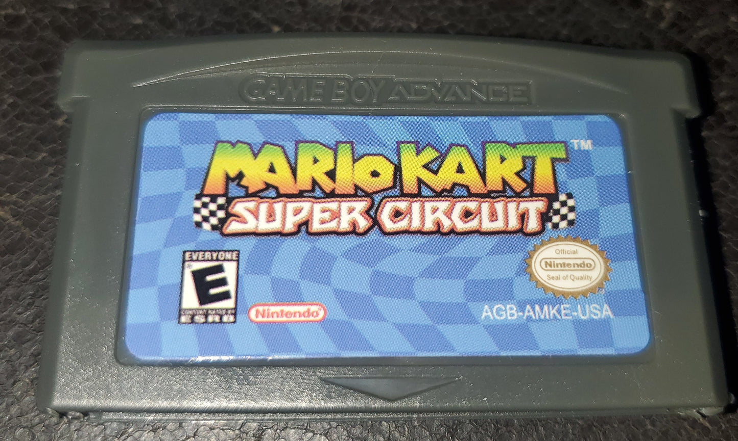 Mario Kart Super Circuit GBA Video Game Boy Advance Nintendo 2001