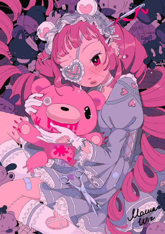 MawaWiz - "Dear" Art Print | Gloomy Bear Exhibition
