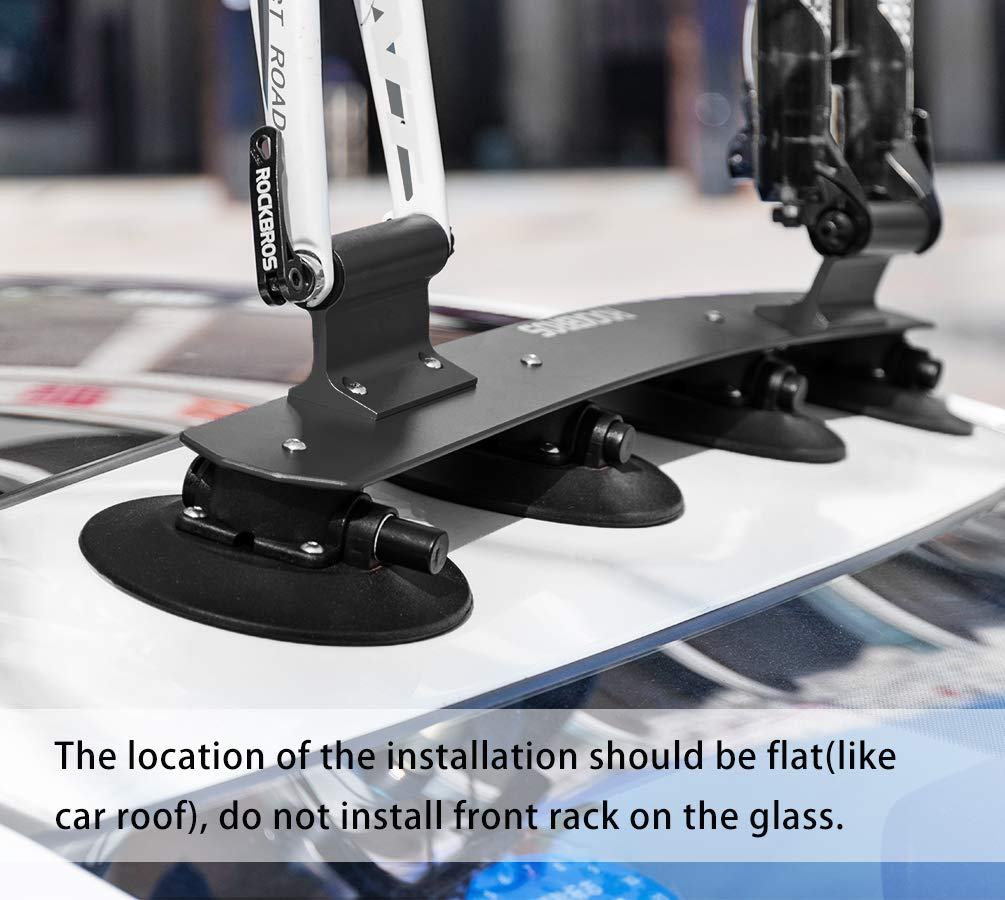 ROCKBROS Suction Cup Bike Rack for Car Roof Quick Release Sucker Mount