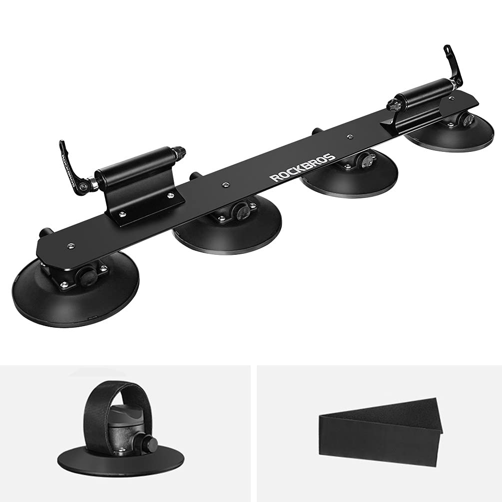 ROCKBROS Suction Cup Bike Rack for Car Roof Quick Release Sucker Mount