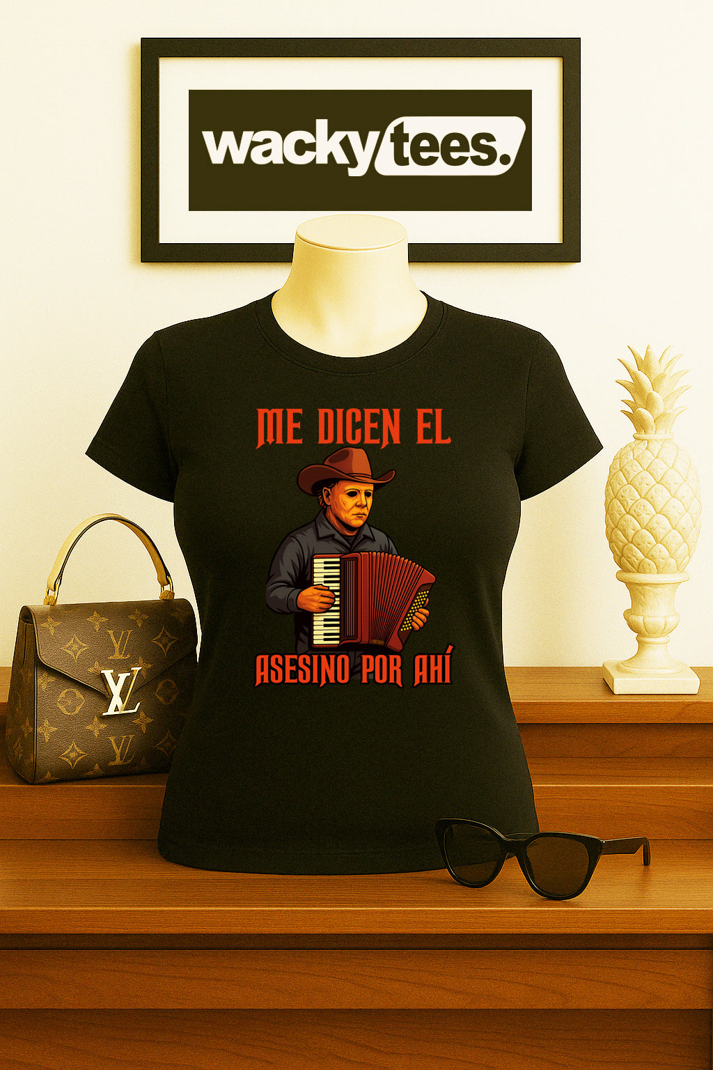 Me Dicen El Asesino Por Ahi Halloween Corrido Michael Myers Graphic Tee Shirt