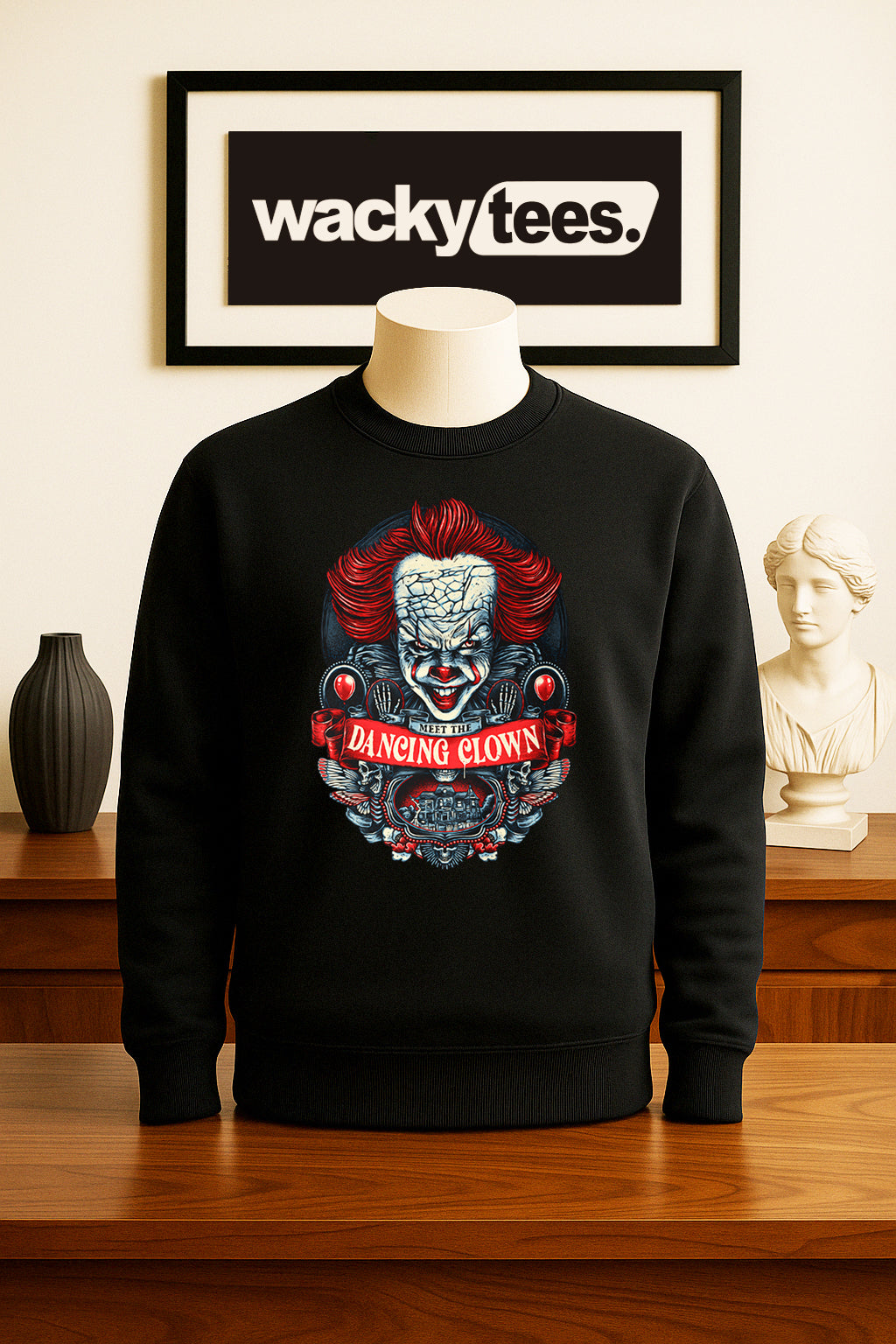 Meet The Dancing Clown Pennywise IT Horror Terror Halloween Graphic Tee Shirt