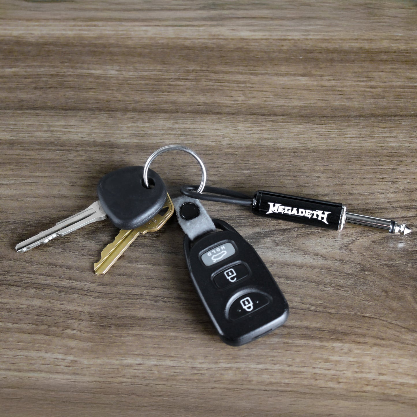 Megadeth Logo Guitar Plug Keychain