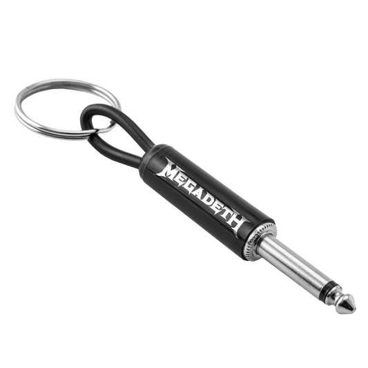 Megadeth Logo Guitar Plug Keychain