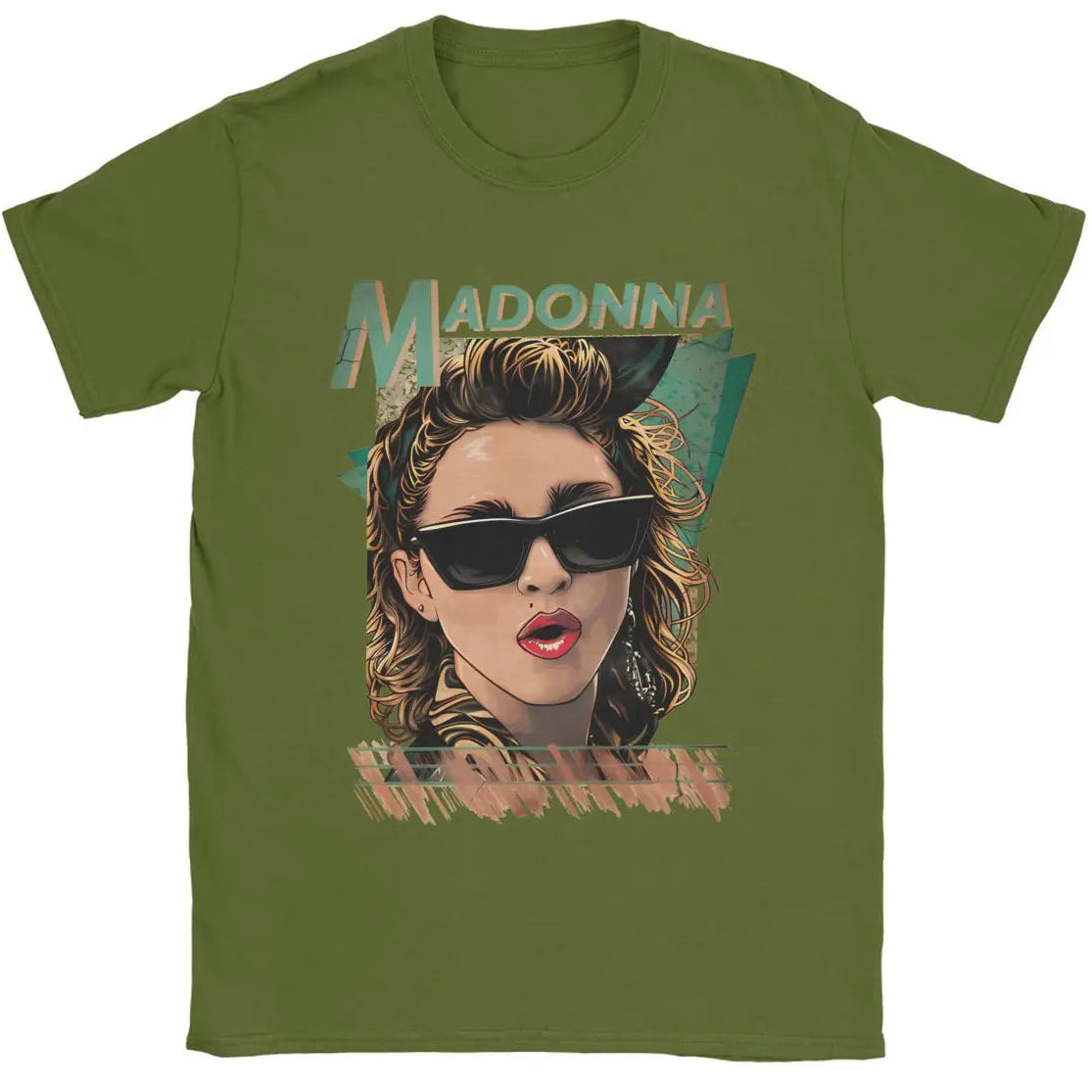 Men Women's Madonna Singer Vintage Music Pop Albums T-Shirt Merch Novelty Pure Cotton T Shirt Top Tee Clothes Graphic Printing - Premium  from Lizard Vigilante - Just $20.99! Shop now at Lizard Vigilante
