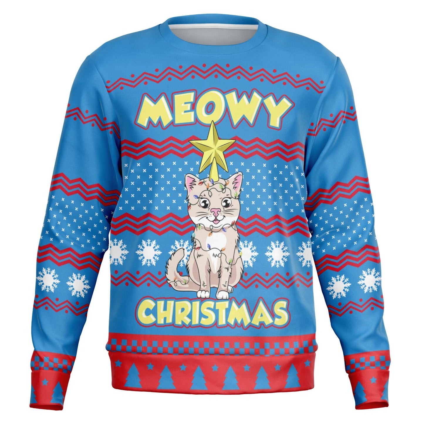 Meowy Christmas Cat Christmas Sweatshirt