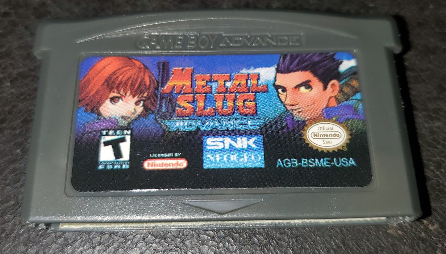 Metal Slug Advance GBA Video Game Boy Advance