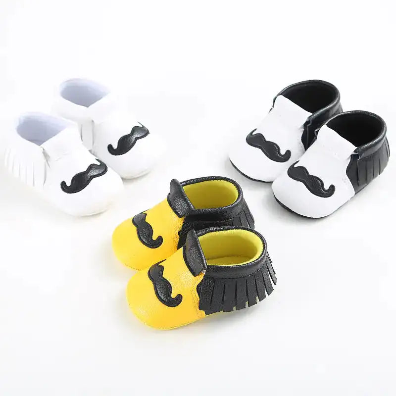 Baby Shoes, Infant Soft Sole Mustache Walker Shoes