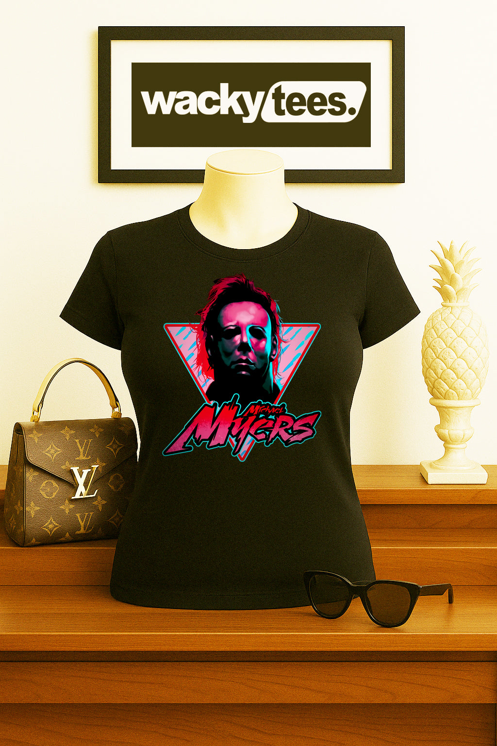 Michael Myers 80s style Horror Terror Halloween Graphic Tee Shirt