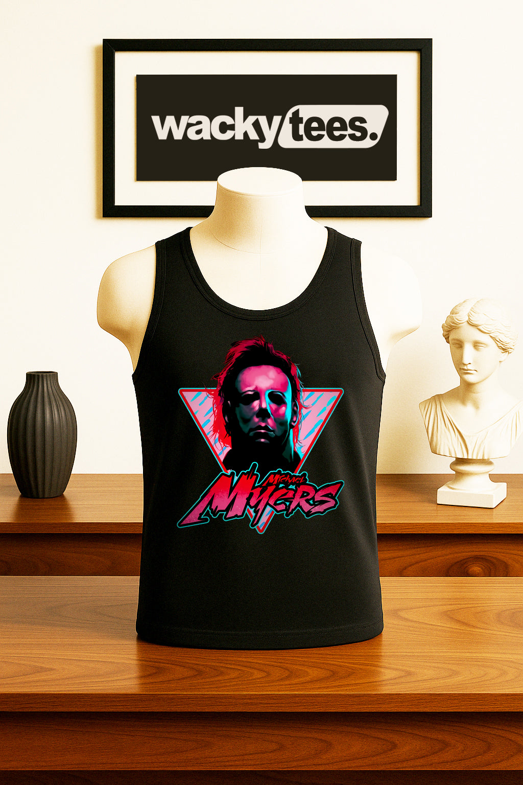 Michael Myers 80s style Horror Terror Halloween Graphic Tee Shirt