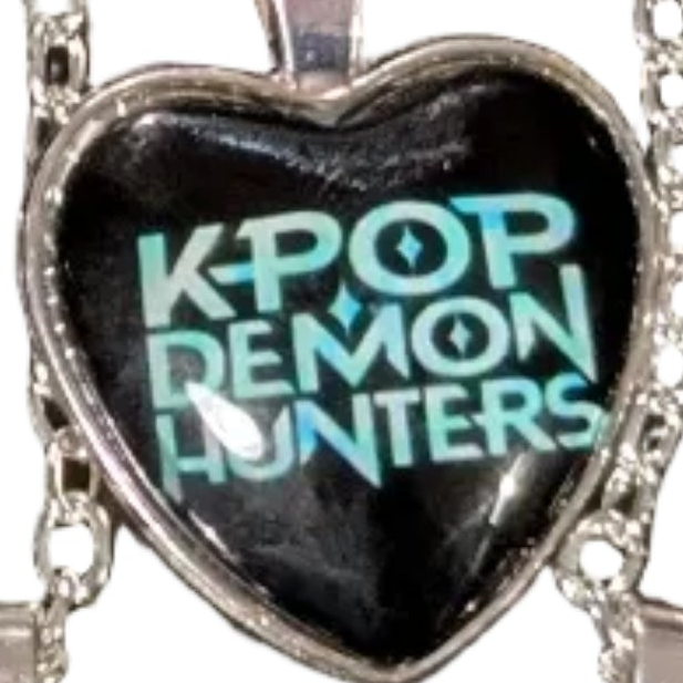K-POP DEMON HUNTERS Heart Pendant Necklace – Character Art Collection
