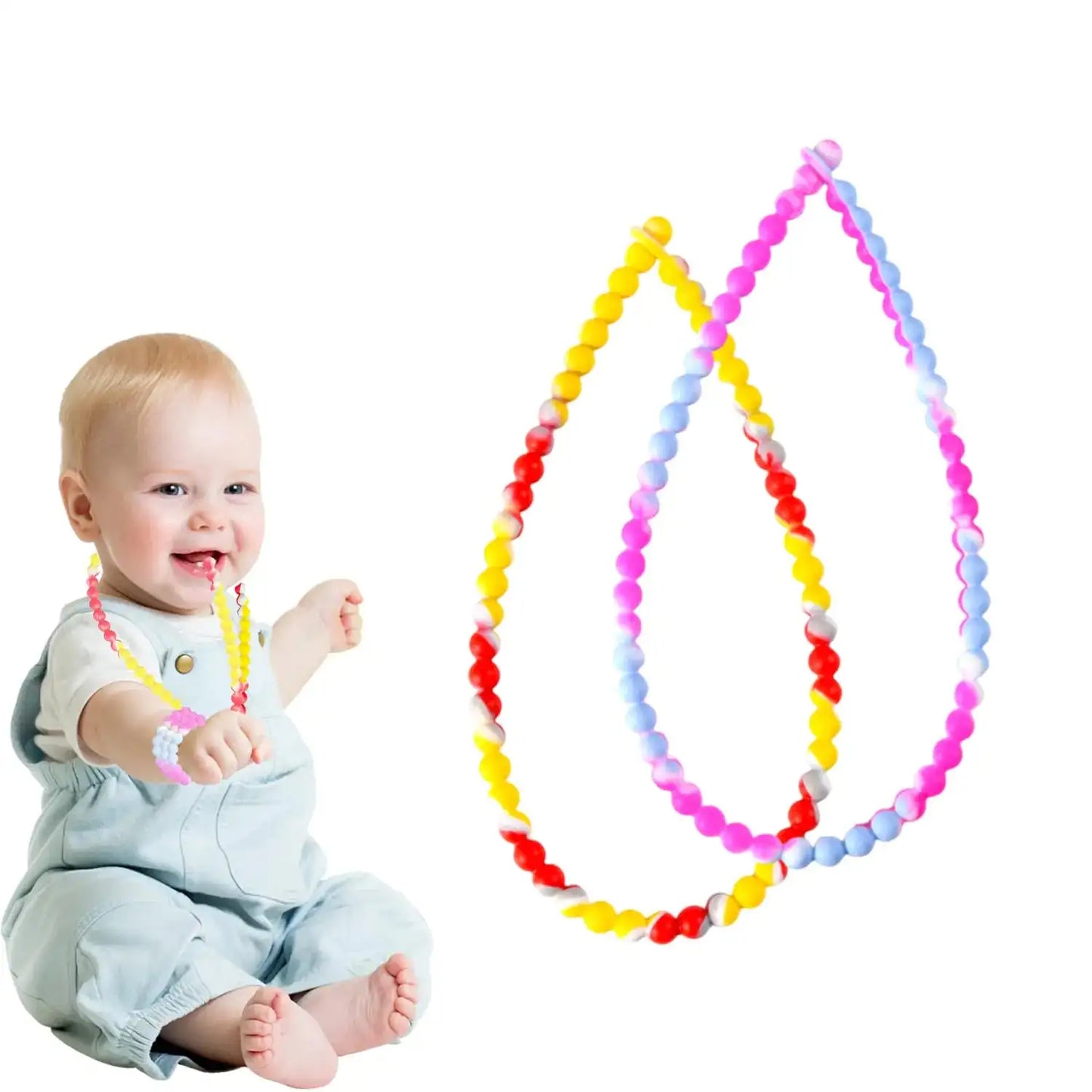 Teething Necklace for BabyChewing Necklace for Kids SensorySensory Chew Necklaces for People with Autism ADHD and FidgetingChew Necklaces for Sensory KidsTeething Necklace for Mom