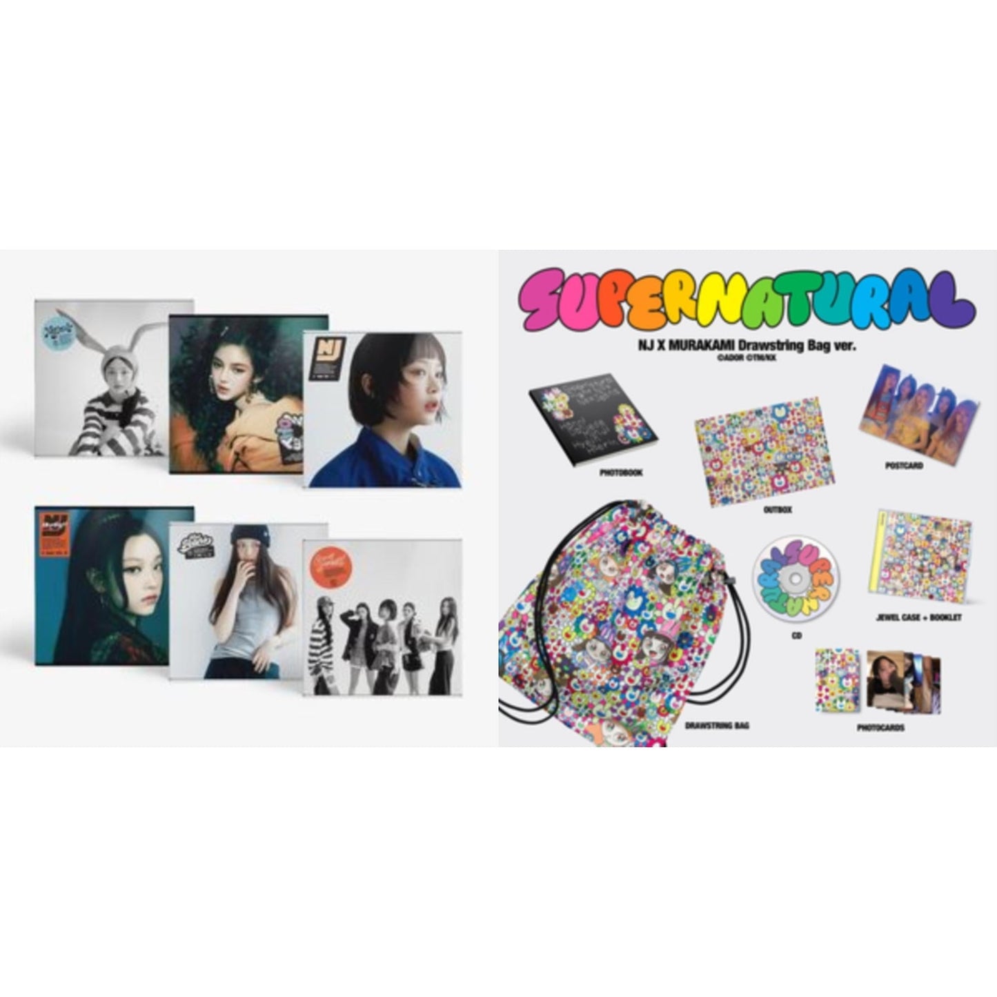 How Sweet (Standard Ver.) & Newjeans Supernatural Nj X Murakami (Drawstring Bag Ver.)