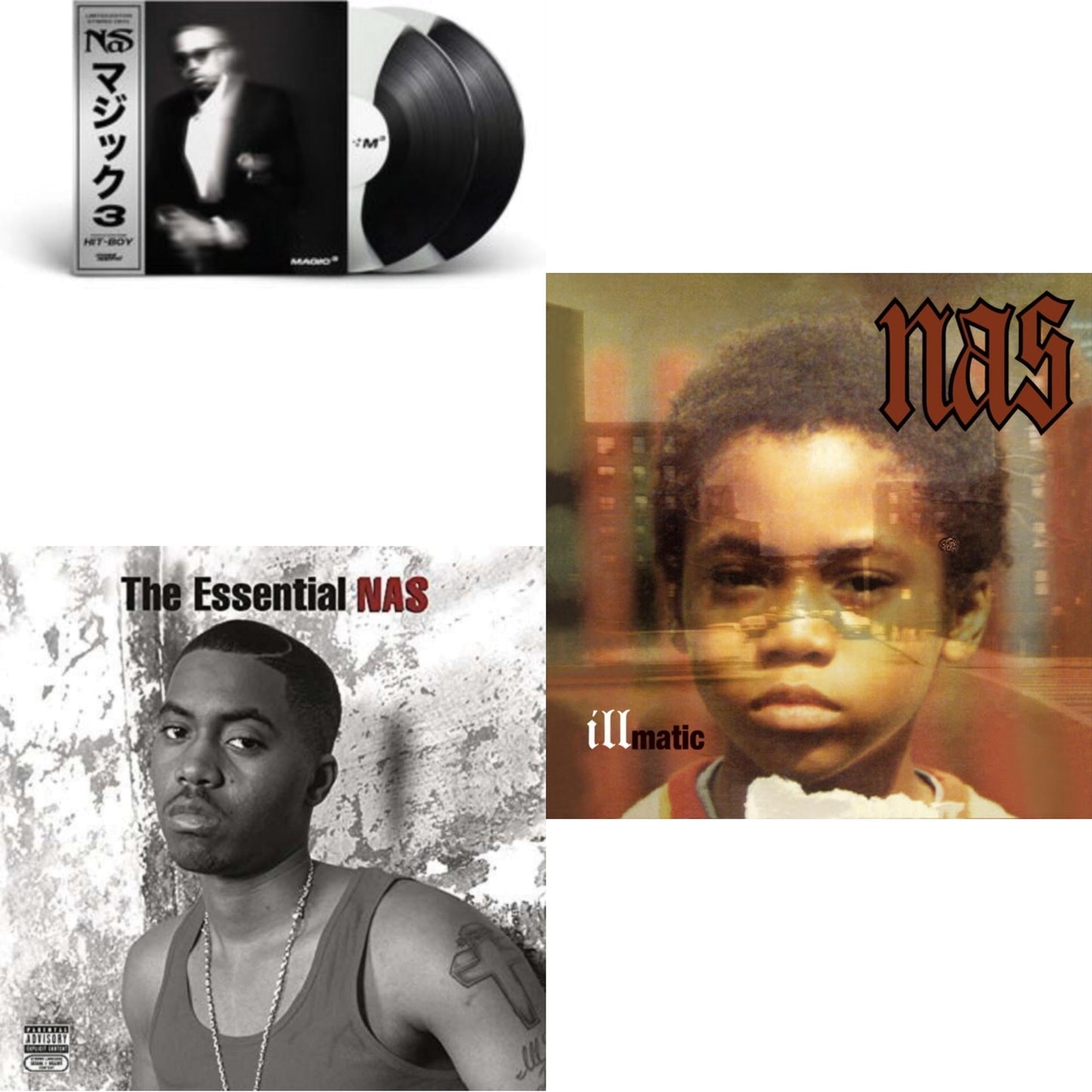 Nas - Magic 3 (2LP/Coloured Vinyl) & Illmatic & Essential Nas