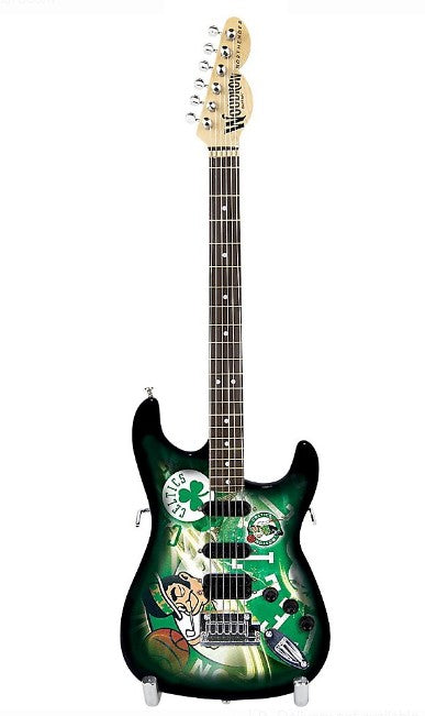 BOSTON CELTICS 1:4 Scale Replica Woodrow NorthEnder Guitar ~Licensed~